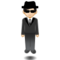 Man in Business Suit Levitating - Light emoji on Samsung